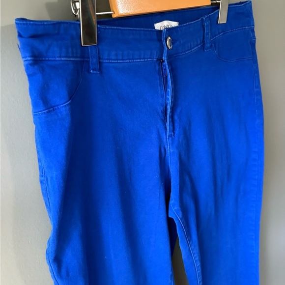 Calvin Klein, size 10, royal blue jeans. Slim straight leg - Picture 3 of 10